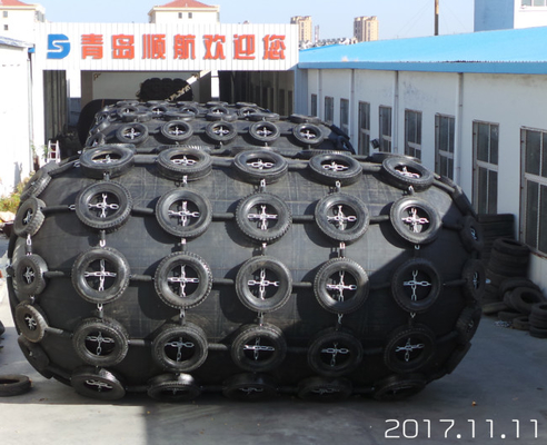 Ankoppeln pneumatischen Gummipuffer-Marine Tire Chain Net Inflatable-Bootes